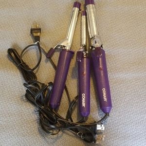 (3) Conair Curling Irons
